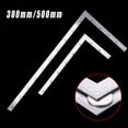 thumbnail image 3 of Scale Mark Right Angle Double Side L Fram Stainless Steel Square Ruler 300/500mm, 3 of 4