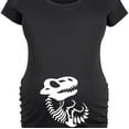 thumbnail image 3 of Bloom Maternity - Skeleton Dinosaur - Maternity Scoop Neck T-Shirt, 3 of 6