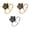 Platinum Plated, variant on Rose Gold Platinum Plated Fashion Ring Black AAA Zirconia Women Flower B289-Platinum Plated-8