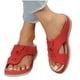 thumbnail image 4 of Amzcrzy Zapatos de mujer,Zapatos de mujer,Zapatillas de mujer, Sandalias y pantuflas de playa planas con punta abierta para mujer Sandalias Mujer Zapatillas De Casa, 4 of 9