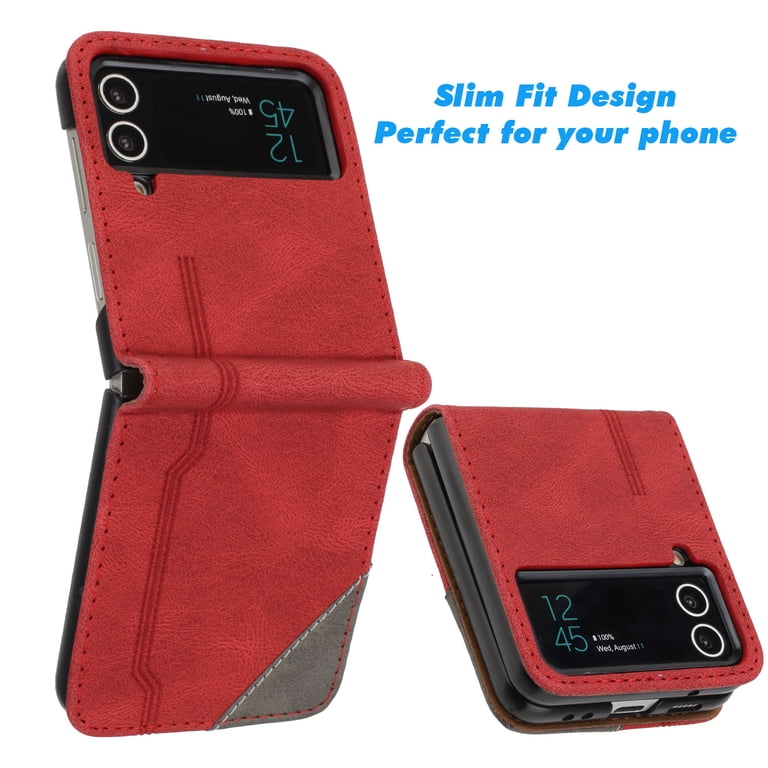 SaniMore for Samsung Galaxy Z Flip 3 6.7-inch Case, Premium PU
