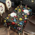 thumbnail image 2 of Pioneer Flower Floral Print Pattern Rectangle Tablecloth 60"x120", Waterproof Polyester Table Cloth, Wipeable Spillproof for Dining Camping Indoor Outdoor, 2 of 6