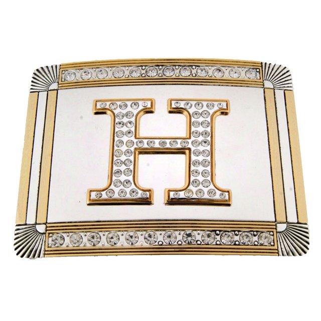 Initial H Belt Buckle Letter H alphabet H Western Cowboy cowgirl rodeo