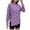 Purple, variant on Sweatshirts for Women Casual Crew Neck Hoodies Color Block Long Sleeve Pullover Sweatshirt Coffee M