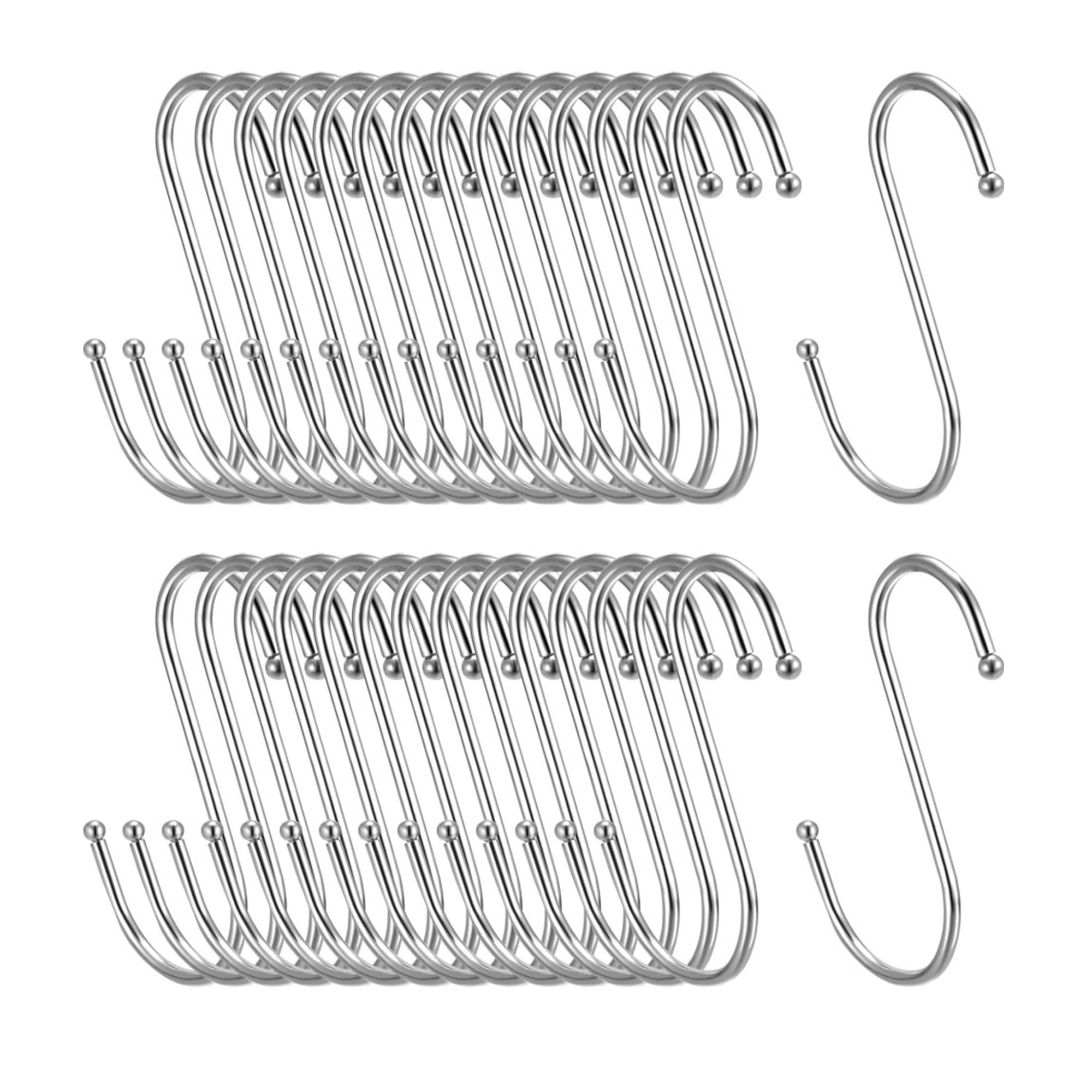 Unique Bargains Metal S Hooks 3.94" S Shaped Hook Hangers for Kitchen