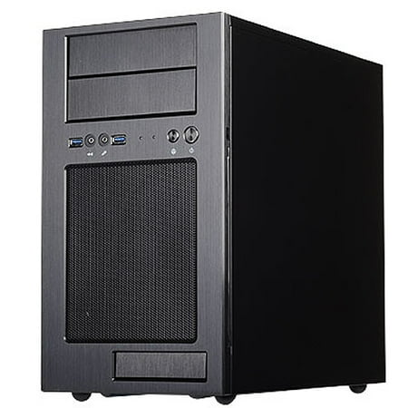 - Titanium, Alu Bezel, Steel Body black internal, M-ATX M/B, 1*180mm fan, 1*120mm fan slot, 2*5.25