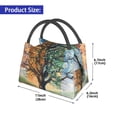 thumbnail image 2 of Zufioo Seasonal Tree Reflection Insulated Reusable Grocery Bags,Cooler Bag,Food Delivery Bag, Travel Insulated Bag, or Beach Cooler Bags, 2 of 6