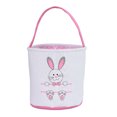 thumbnail image 1 of Cute Easter Bunny Canvas Basket Kids Easter Storage Gift and Egg Rabbit Basket for Children Party Decoration, 1 of 5