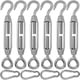 thumbnail image 1 of Juego de 6 tensores tensores de cuerda con gancho y ojo de acero inoxidable, 1 of 2