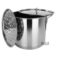 thumbnail image 7 of Stock Pot Stainless Steel 40QT Lid Steamer Pot Brew Vaporera Kettle Tamales New 10Ga, 7 of 7