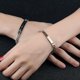 thumbnail image 2 of Regalo para amante, su bella, su bestia, pulseras de pareja de acero inoxidable para mujeres y hombres, conjunto de joyería a juego, 2 of 4