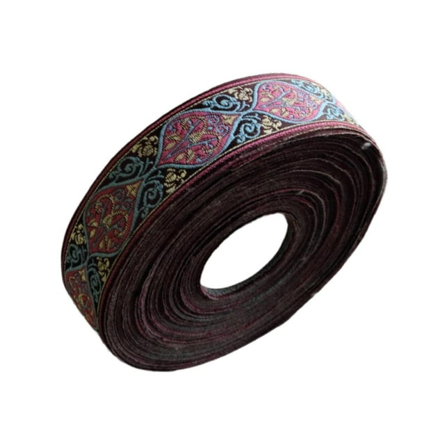 Wweixi Sewing Lace Ribbon Clothing Accessories Beautifully Woven Ethnic Jacquard Ribbon Length 5m For Bag Ribbons Embellishment 3cm widthx5m