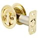 thumbnail image 3 of Round Pocket Door Lock, Privacy (Bed/Bath) Latch, 2-3/4" Backset, RCL, Polished Brass by Stone Harbor Hardware, 3 of 10