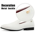 thumbnail image 3 of Mens Loafers Shoes Casual Dress Loafer Slip On Driving Shoes, White/15, 11 US, 3 of 5
