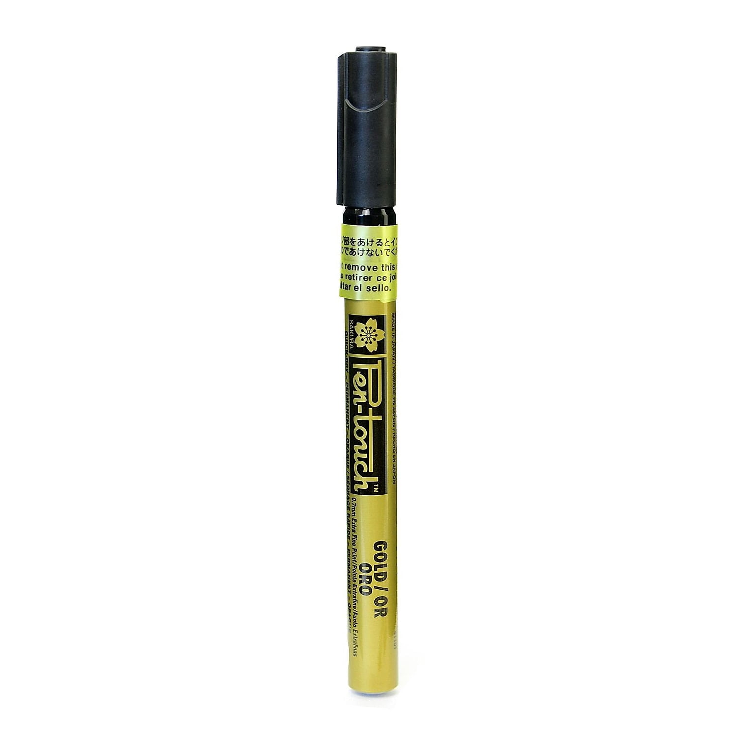 Sakura Pen-Touch Marker 0.7 Mm Extra Fine Gold [Pack Of 4] 16909-PK4