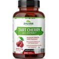 thumbnail image 1 of Zazzee Tart Cherry Extract 3000 mg Antioxidante y Articulaciones 200 Cápsulas, 1 of 2
