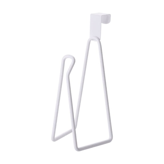 Cabinet Mount Paper Towel Holder, No-Drill Adhesive Wall Hanging Storage Kitchen Over Cabinet Shelf Organizer Space Saving Rack Tissue Roll Dispenser Accessory White