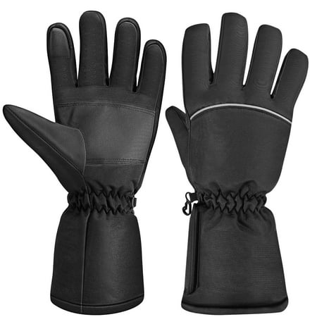 CLISPEED Heated Gloves for Men and Women Waterproof Insulated Warm Thermal Gloves Electric Heating Gloves for Winter Outdoor Camping Hiking Hunting