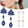 thumbnail image 3 of Pendientes De Cristal De Color Grande Colgante Diamantes De Imitación Para Las Mujeres Joyería De Oreja Con Lujoso Brillante Decoración Del Cuerpo, 3 of 4