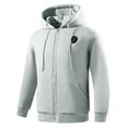 thumbnail image 2 of UVEASISHA Big and Tall Hooded Jackets for Men 5 Heated Zones Zip up Hoodies Lightweight Fleece Lined Sweatshirt Jacket with Pockets Gray XXL, 2 of 3