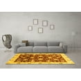 thumbnail image 3 of Ahgly Company Machine Washable Indoor Rectangle Oriental Yellow Traditional Area Rugs, 2' x 3', 3 of 4