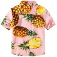 thumbnail image 2 of SSLR Big Boys Hawaiian Shirt 100% Cotton Short Sleeve Casual Button Down Shirts, 2 of 7