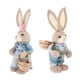 thumbnail image 5 of 2 figuras de conejo de Pascua hechas a mano, adornos de conejo de paja artificial. estilo D, 5 of 9