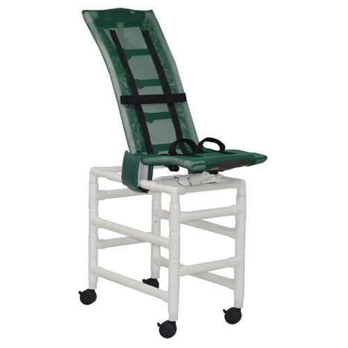 Articulating bath chair (LARGE), with double base & casters (fully adjustable), 180 lbs weight capacity