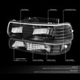 thumbnail image 2 of Kit de Ensamblaje de Luces para Vehículo DNA MOTORING HL-OH-CS99-2P-CH, 2 of 7