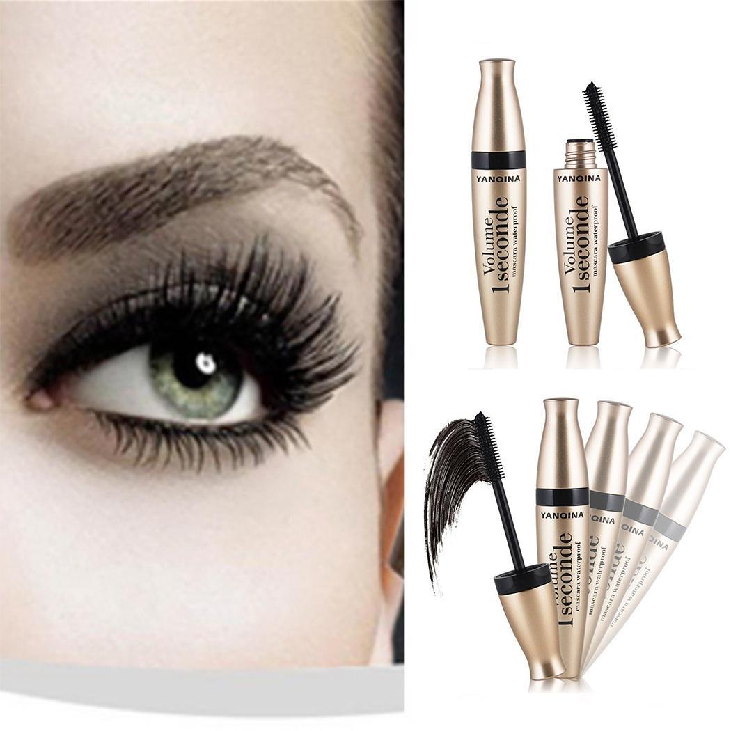 Lengthening Makeup Mascara Cream Black Mascara Waterproof Quick Dry 1PC