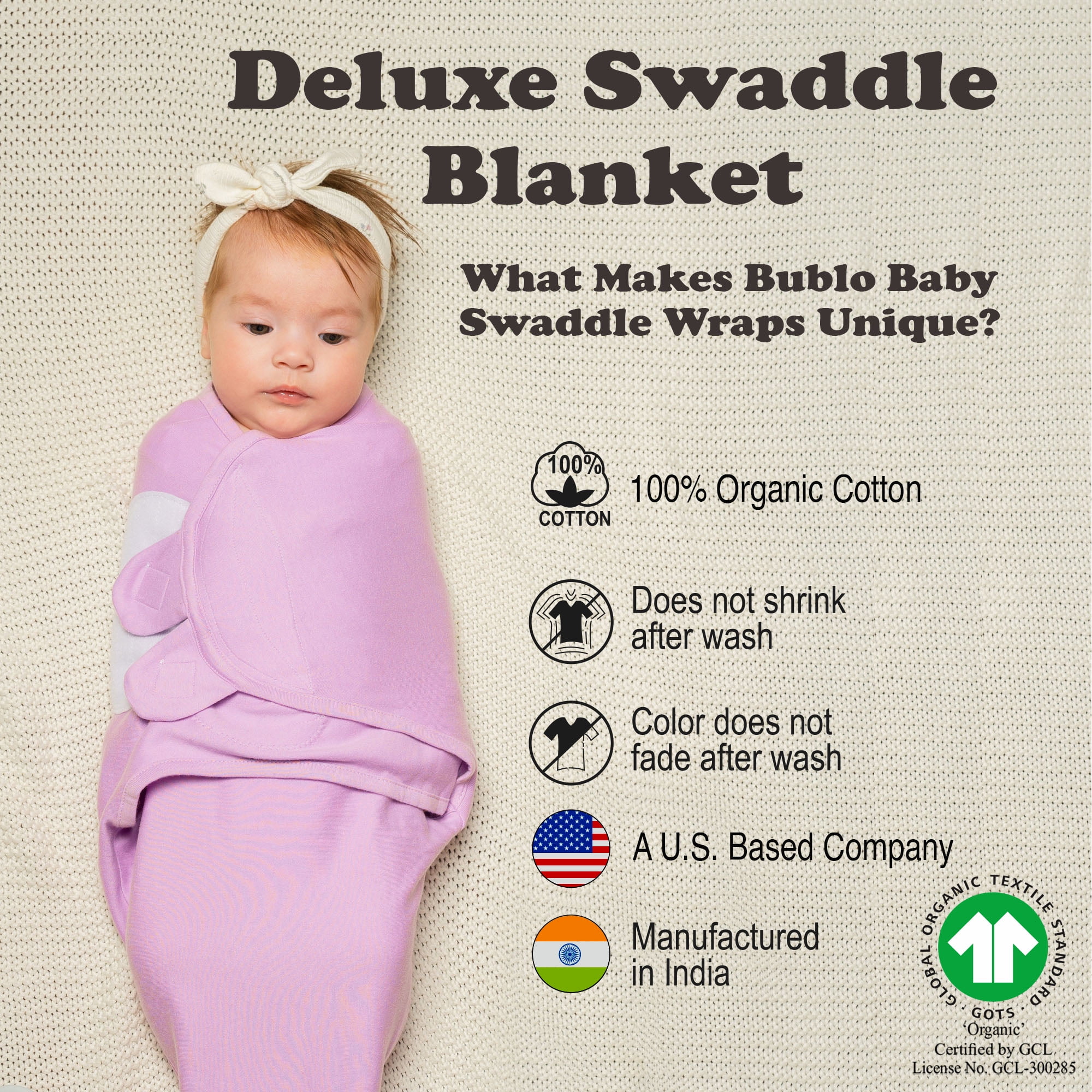 Baby Swaddles for Newborns - 4 Pack Baby Swaddles for 0-3 Months - Baby Swaddle Sleep Sack
