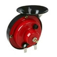 thumbnail image 3 of Paquete de 2 bocinas de coche de 150 dB, bocina doble súper fuerte de 12 V, utilizada para camiones, trenes y barcos, caracoles eléctricos para automóviles, motocicletas, bocina de tren de 150 DB para camiones (rojo) brillar Electrónica, 3 of 4