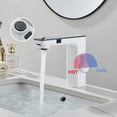 thumbnail image 4 of Uythner-grifo de lavabo con Sensor LCD inteligente, pantalla de visualización Digital, grifo mezclador de agua fría y caliente, grifo sin contacto para lavabo de baño, 4 of 5