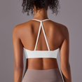 thumbnail image 4 of Women Fashion Solid Beauty Back Strap Sports Running Fitness Yoga Wear Sports Bra Underwear Sports Bra Cups Sports Bras Pack for Women Padded Bras for Women Womens Bras Comfortable Wide Band Large Bra, 4 of 4