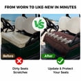 thumbnail image 4 of Golf Cart Seat Covers for 2 Seater, Rugby Sport Soft Microfiber Cart Seat Towel Blanket, Usa Sport White Red Brown Ball Absorbent Breathable Non Slip Bench Seats Protector for Golf Course 51"x31", 4 of 9
