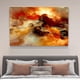 thumbnail image 4 of Póster de lienzo abstracto con diseño de flujo naranja para pared, decoración de dormitorio, paisaje deportivo, decoración de oficina, regalo, estilo marco, 16 x 24 pulgadas (40 x 60 cm), 4 of 8