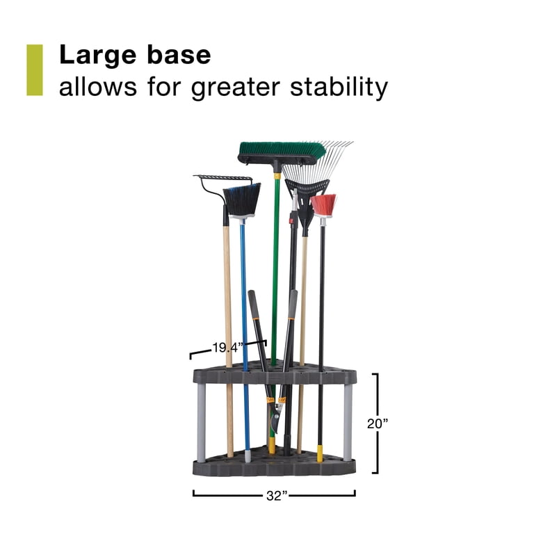 Rubbermaid Corner Tool Tower, 30-Tool Garage Storage photo 4