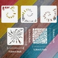 thumbnail image 3 of 4PCS Layered Tie Dye Stencil Reusable Painting Template 5.9x5.9inch for Painting on Shirt Wood Wall and Furniture, 3 of 9