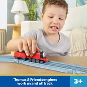 Thomas & Friends by Fisher-Price Die-Cast James Engine & Tender, Toy Train Set for Preschoolers