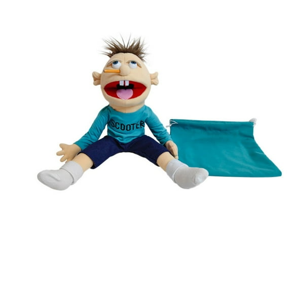 21.6-Inch Scooter Jefy Hand Puppets Stuffed Plush Toy for Kids and Fans - Interactive & Educational, Soft Stuffed Plush Puppets for Play, Multicolor