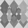 thumbnail image 1 of Ahgly Company Indoor Square Patterned Platinum Silver Gray Area Rugs, 4' Square, 1 of 6