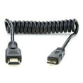 thumbnail image 1 of Cable Atomos ATOMCAB008 en espiral de Mini HDMI a HDMI completo de 30 cm, 1 of 1