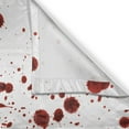 thumbnail image 3 of Ambesonne Bloody Kitchen Curtains, Splashes of Blood Scary, 55"x45", Red White, 3 of 3