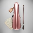 thumbnail image 2 of kowaku 4/4 Violin Case Waterproof Carbon Fiber Violin Case Shockproof Musical Instrument Accessory for Students, Professionals, School, Storage, 2 of 10