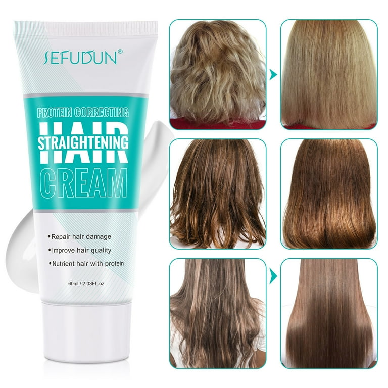 Natural straightening cream clearance