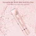 thumbnail image 4 of Dual-Head Electric Trimmer for Women, Alloy, Waterproof, Portable, for Underarm, Bikini, 4 of 8