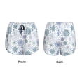 thumbnail image 3 of Hirioo Retro ice blue snowflakes for Women's Double Layer Athletic Shorts High-Performance Gym Shorts with Inner Pocket, Elastic Waistband-X-Large, 3 of 7