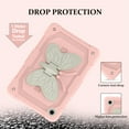 thumbnail image 2 of for Samsung Galaxy Tab A9+ 11.0" 2023 SM-X210 / SM-X215 / SM-X216 Case for Kids, with Butterfly Wings Kickstand Shoulder Strap Heavy Duty Rugged 2 In 1 Silicone PC Cover, Pink+Beige, 2 of 6