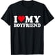 thumbnail image 1 of I Love My Boyfriend I Heart My Boyfriend BF playera, 1 of 2