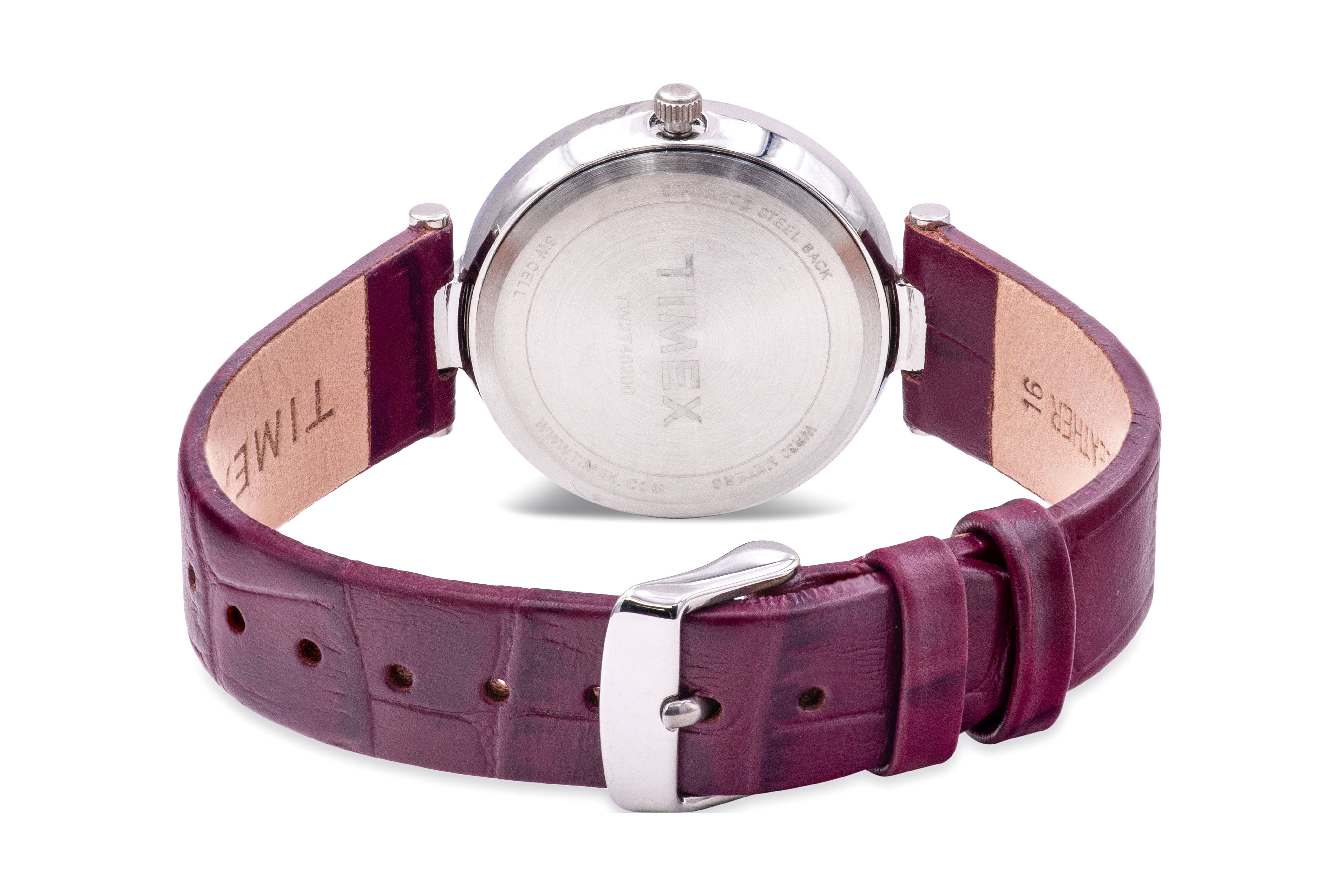 Timex Multifunction Leather Ladies Watch TW2T46200